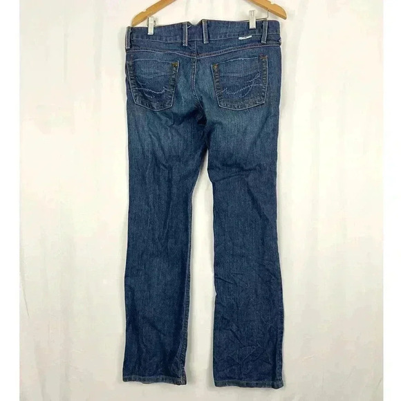 Fragile Blue Denim Jeans Sz 11 Tradition Alluring Slim Boot Cut Low Rise - Picture 2 of 13